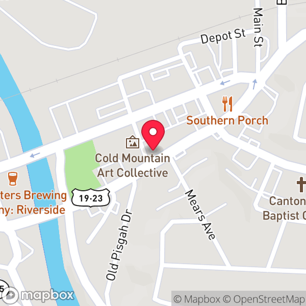 Static map of business locations